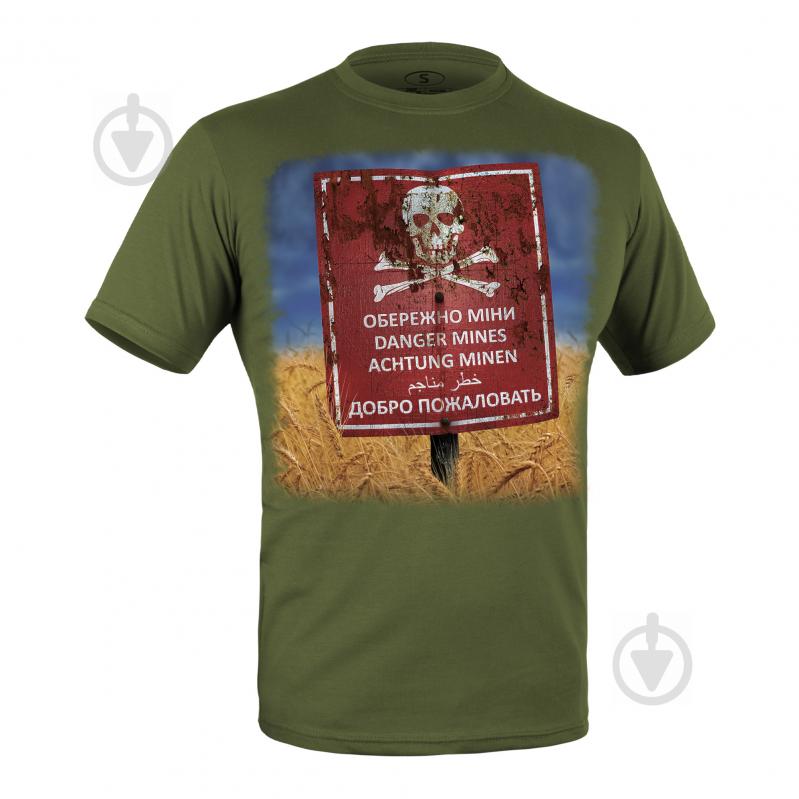 Футболка P1G "DANGEROUS MINES" UA281-29891-OD-DNG р.XXL [1270] Olive Drab - фото 1