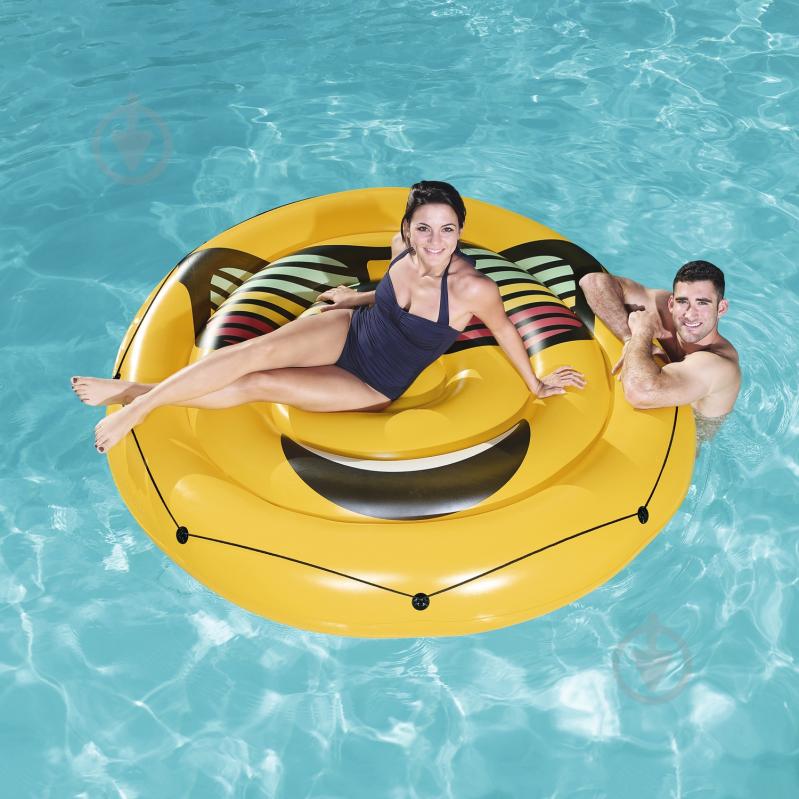 Матрас надувной Bestway 43139 ø188 Смайл - фото 3 Матрас надувной Bestway 43139 ø188 Смайл - фото 3