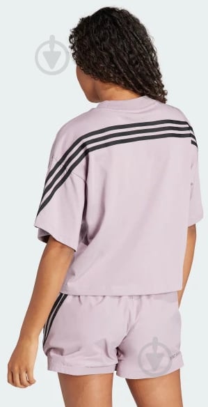 Футболка Adidas W FI 3S TEE IS3613 р.XL фиолетовый - фото 3