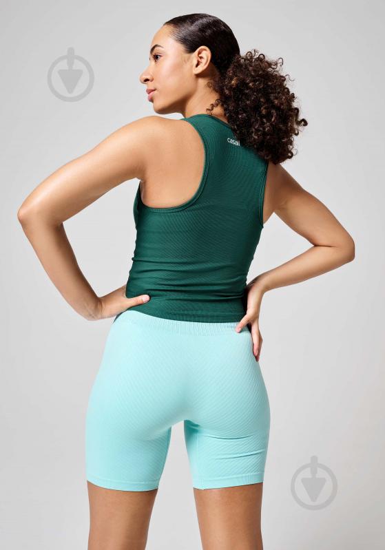 Велосипедки Casall SEAMLESS GRAPHICAL RIB BIKE TIGHTS 23140-413 р. L бирюзовый - фото 2