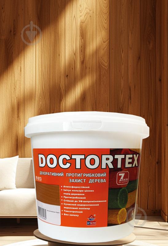 Лазурь ІРКОМ Доктортекс ИР-013 дуб шелковистый мат 3 л - фото 1 Лазурь ІРКОМ Доктортекс ИР-013 дуб шелковистый мат 3 л - фото 1