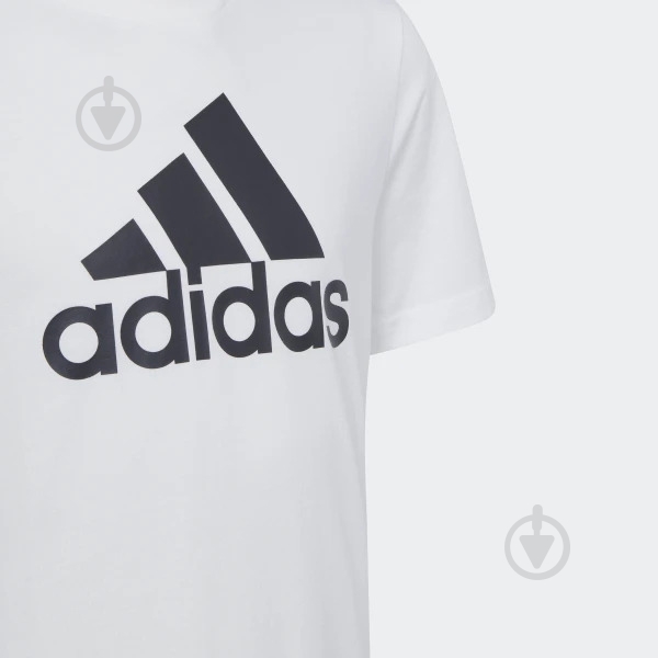 Футболка Adidas U BL TEE IB1670 р.152 белый - фото 5
