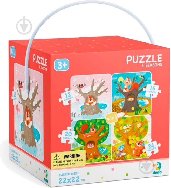 Пазлы DoDo времена года 4 в 1 300125 - фото 1