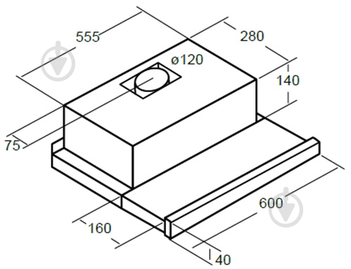 Вытяжка Cata TF-5260 GBK - фото 4
