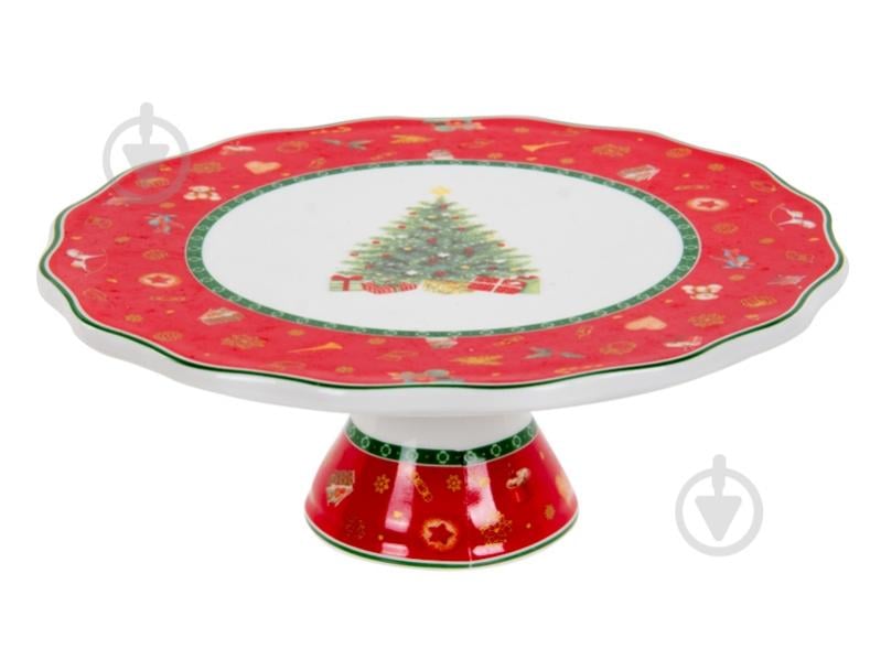 Блюдо для торта Lefard Christmas Delight 20 см 985-194 - фото 1