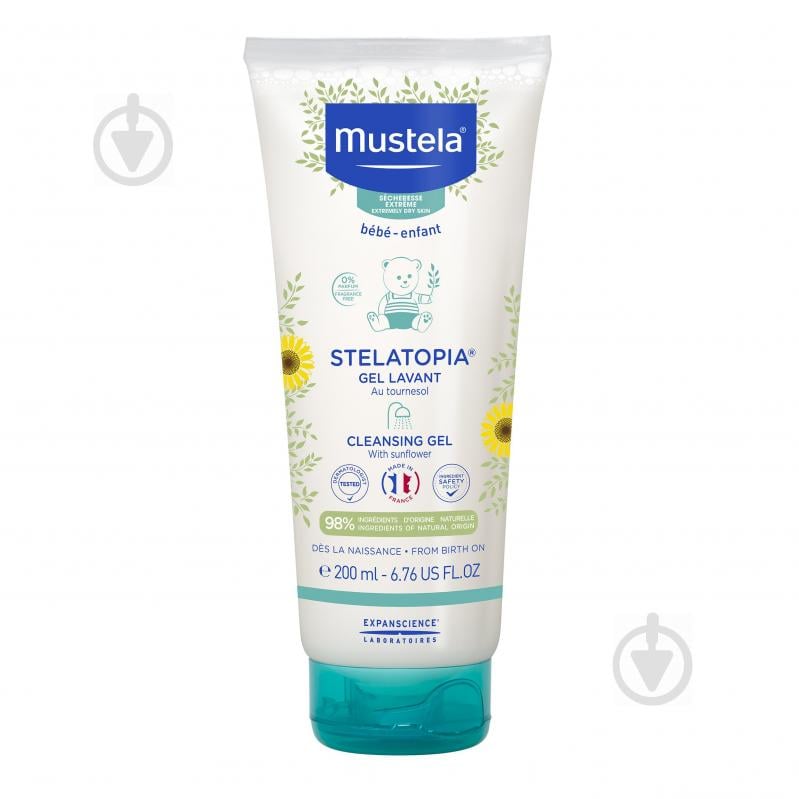 Гель Mustela Stelatopia Cleansing Gel Lavant очищувальний 200 мл - фото 1