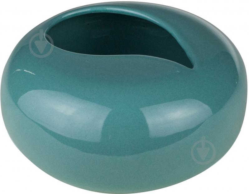 Ваза керамическая Eterna SC 1310 6,5 см бирюзовая - фото 1