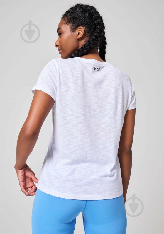 Футболка Casall SOFT TEXTURE TEE 23103-001 р.S белый - фото 2