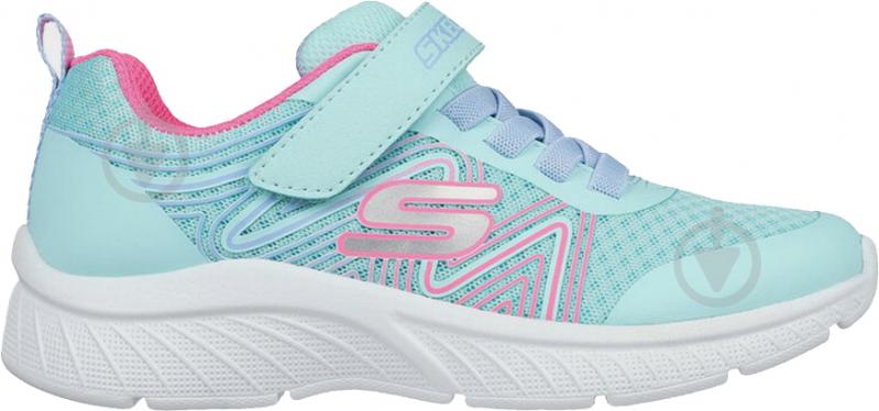 Кросівки для дівчаток Skechers MICROSPEC PLUS 303535L AQPK р.33,5 бірюзові - фото 1