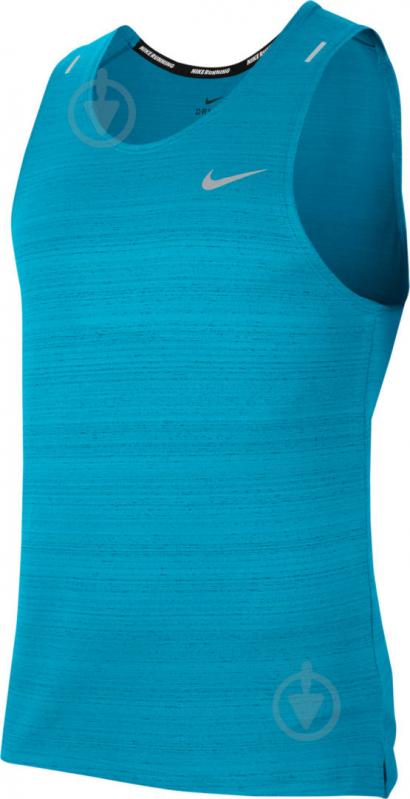 Майка Nike M NK DF MILER TANK CU5982-447 р.M блакитний - фото 1