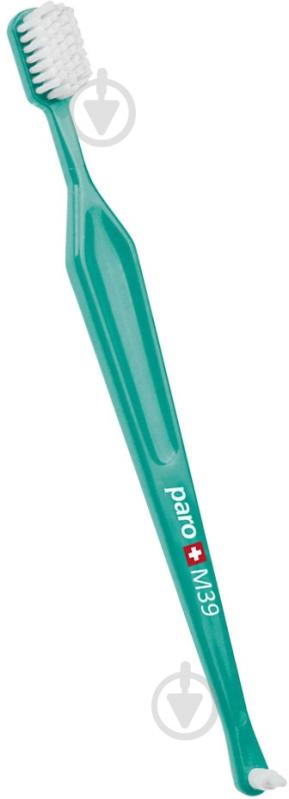 Зубна щітка Paro toothbrush M39 з монопучковою насадкою зелена 7.716/4 середньої жорсткості - фото 1