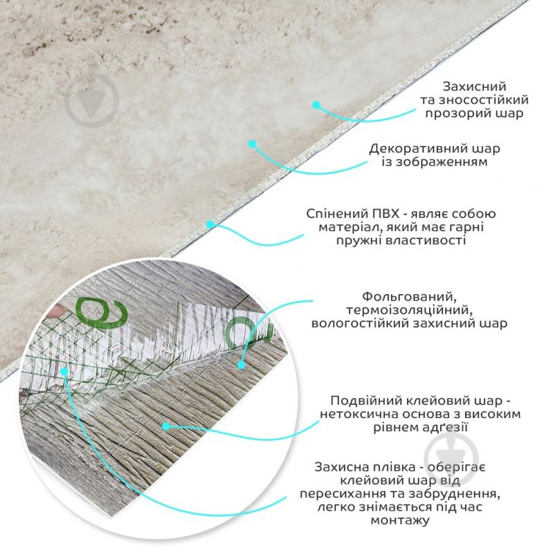 3D-панель з ПВХ самоклейна Sticker Wall мармур світло-сірий 600х3000х2 мм рулон (SW-00001283) - фото 2 3D-панель з ПВХ самоклейна Sticker Wall мармур світло-сірий 600х3000х2 мм рулон (SW-00001283) - фото 2