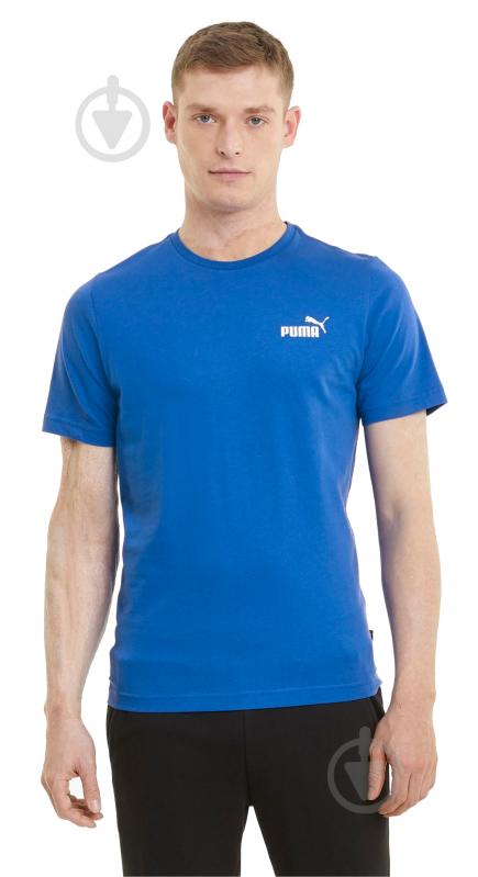 Футболка Puma ESS Small Logo Tee 58666858 р.M синий - фото 3 Футболка Puma ESS Small Logo Tee 58666858 р.M синий - фото 3