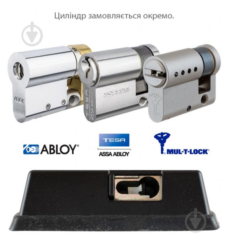 Замок TOKOZ VAN VANLOCK w/o cylinder BLACK навесной для дверей автомобиля полузакрытый (амбарный) - фото 2