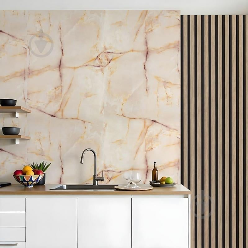 3D-панель з ПВХ самоклейна Sticker Wall мармур бежевий 600х3000х2 мм рулон (SW-00001696) - фото 5 3D-панель з ПВХ самоклейна Sticker Wall мармур бежевий 600х3000х2 мм рулон (SW-00001696) - фото 5