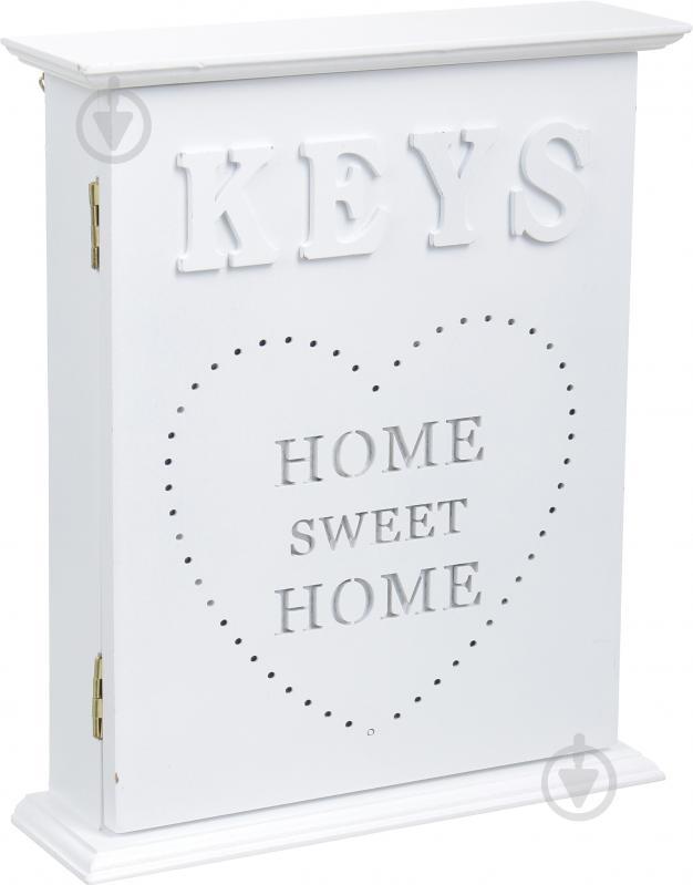 Ключница Sweet Home белая 20х6х24 см - фото 1