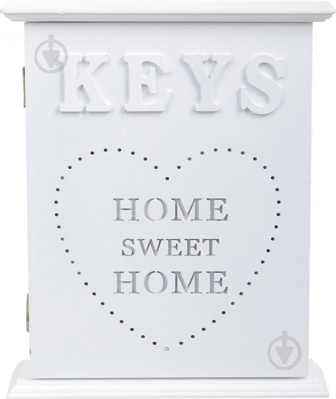 Ключница Sweet Home белая 20х6х24 см - фото 2