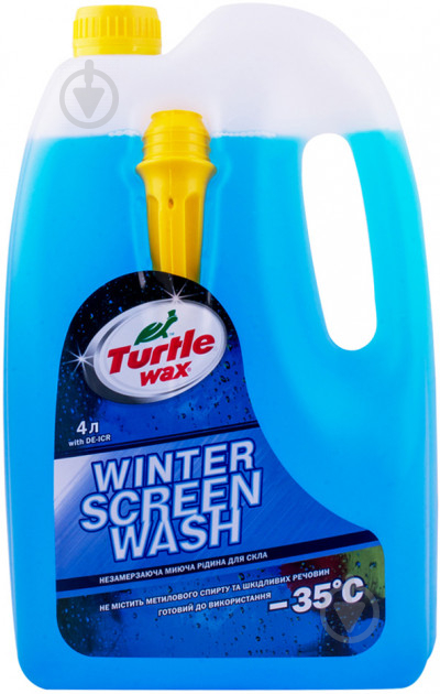 Омивач скла TURTLE WAX Рідке полум'я зима -35 °С 4 л - фото 1