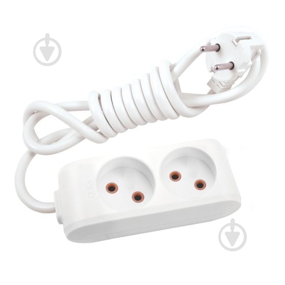 Подовжувач Viko Multi-Let без заземлення 2 гн. білий 2 м 90112202 - фото 1
