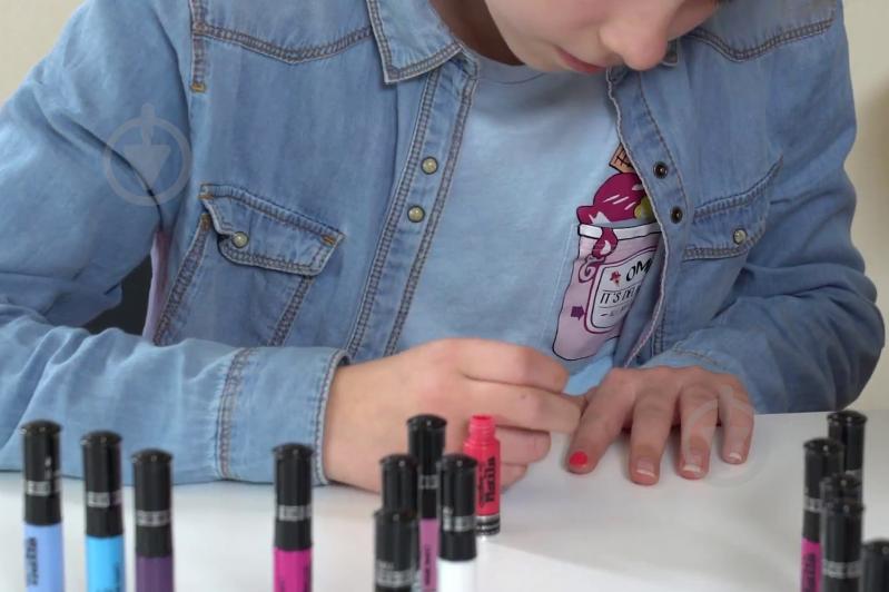 Лак-олівець для нігтів Malinos Creative Nails на водній основі (насичений блакитний та нюд) MA-303022+303027 - фото 5