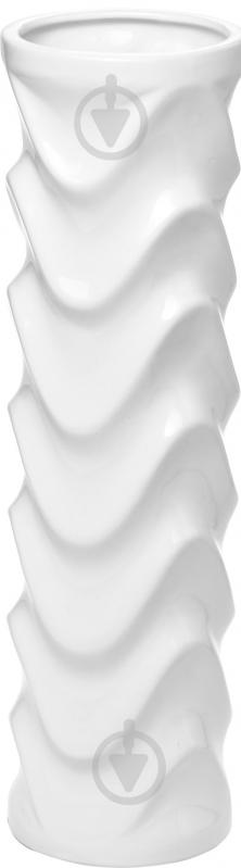 Ваза керамическая 13х45 см 45 см белая 0004 біла - фото 1
