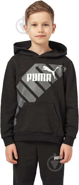 Джемпер Puma POWER Graphic Hoodie 67925601 р.128 черный - фото 1