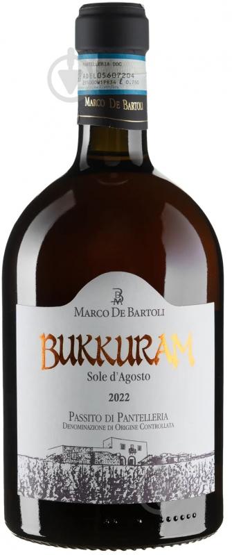 Вино Marco De Bartoli Bukkuram Sole d'Agosto 2022 0,75 л - фото 1 Вино Marco De Bartoli Bukkuram Sole d'Agosto 2022 0,75 л - фото 1