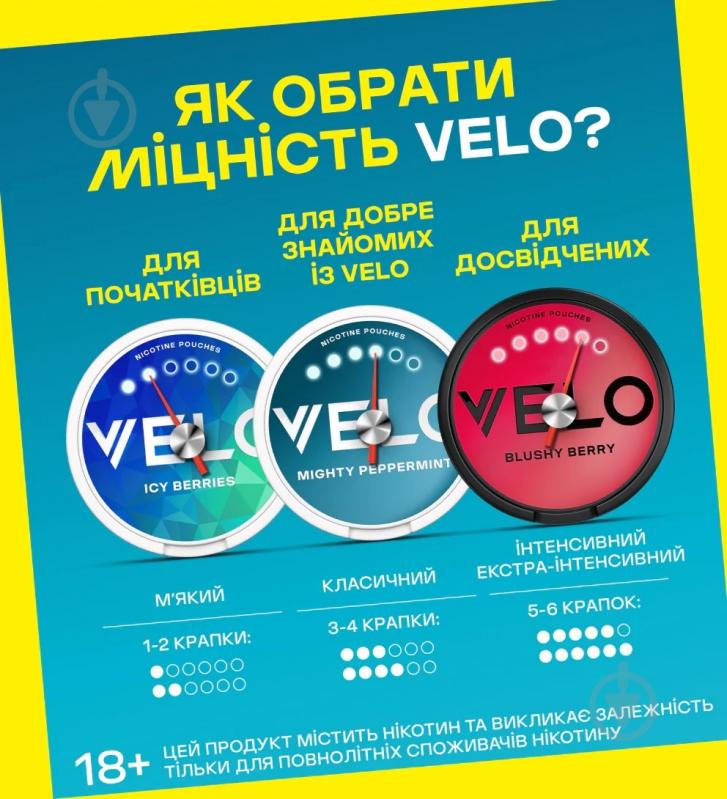 Тютюн жувальний Velo Blushy Berry 14 мг - фото 6