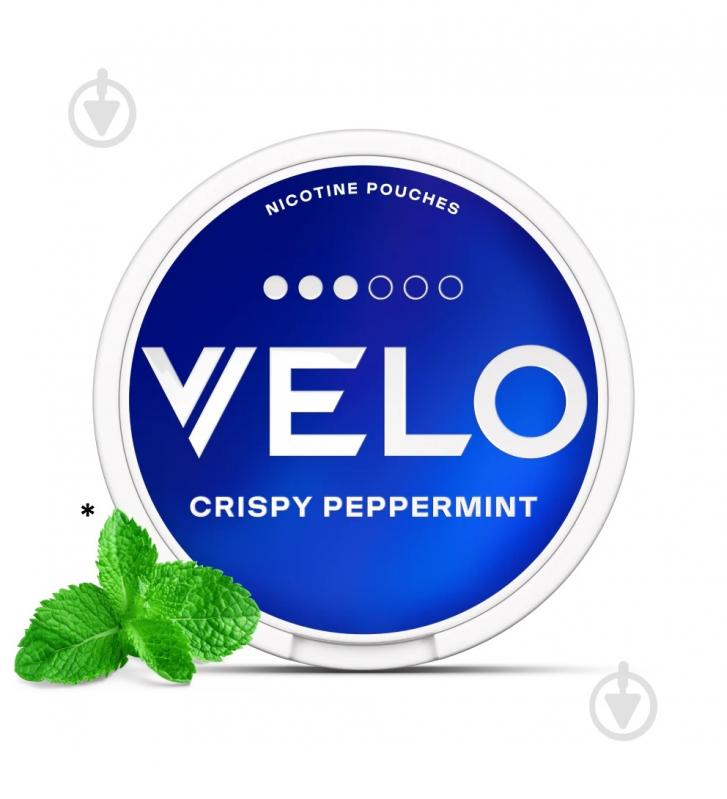Тютюн жувальний Velo Нікотинові паучі Crispy Peppermint 10 мг - фото 1
