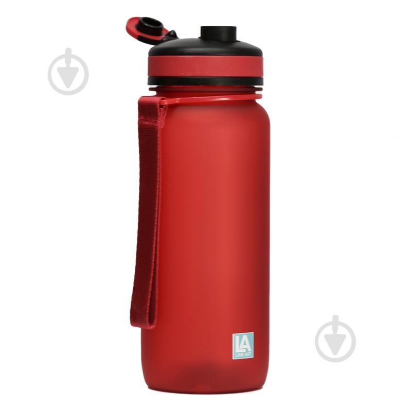 Бутылка для воды Line Art Flores 650 мл красная - фото 2