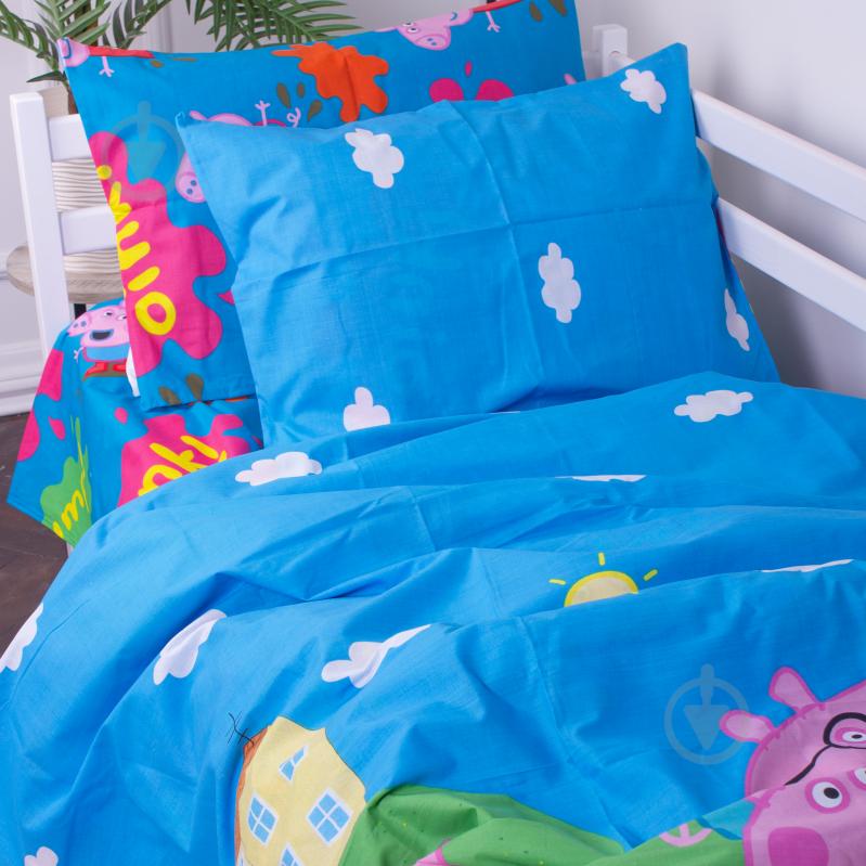 Комплект постельного белья MirSon 143х210 см Kids Time 17-0507 Peppa Бязь разноцветный - фото 3