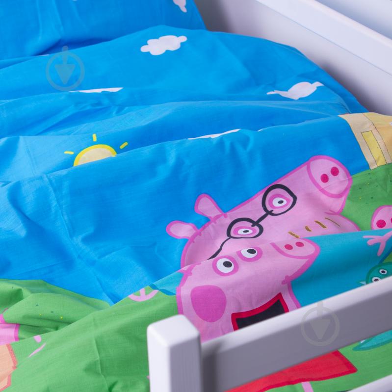 Комплект постельного белья MirSon 143х210 см Kids Time 17-0507 Peppa Бязь разноцветный - фото 4