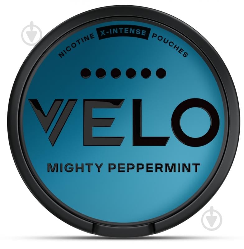 ᐉ Тютюн жувальний Velo Нікотинові паучі Mighty Peppermint 17 мг