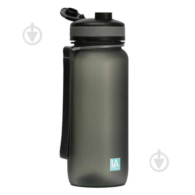 Бутылка для воды Line Art Flores 650 мл серая - фото 2 Бутылка для воды Line Art Flores 650 мл серая - фото 2