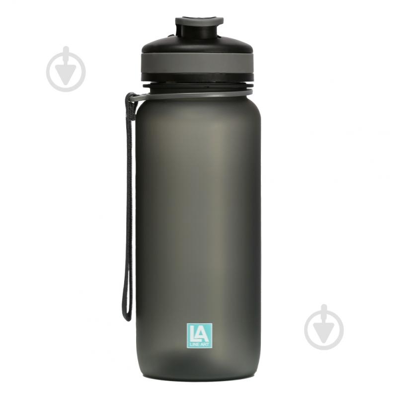 Бутылка для воды Line Art Flores 650 мл серая - фото 3 Бутылка для воды Line Art Flores 650 мл серая - фото 3
