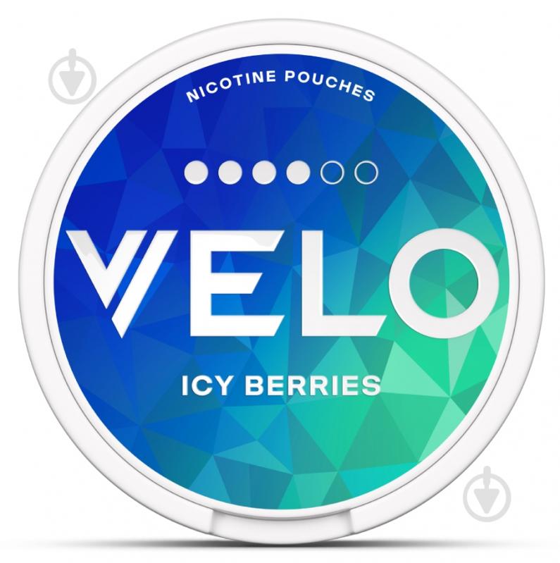 Тютюн жувальний Velo Нікотинові паучі Icy Berries 10.9 мг - фото 1 Тютюн жувальний Velo Нікотинові паучі Icy Berries 10.9 мг - фото 1
