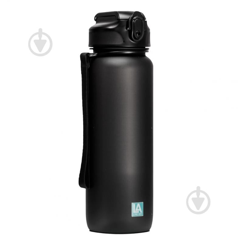 Бутылка для воды Line Art Grassa 800 мл черная - фото 1 Бутылка для воды Line Art Grassa 800 мл черная - фото 1