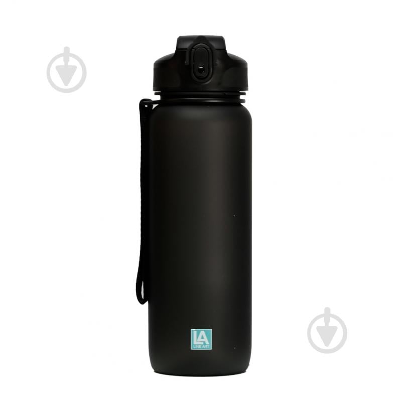 Бутылка для воды Line Art Grassa 800 мл черная - фото 3 Бутылка для воды Line Art Grassa 800 мл черная - фото 3