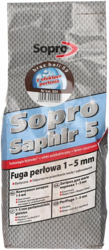 Фуга Sopro Saphir 924 59 2 кг коричневый - фото 1