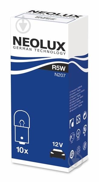 Автолампа розжарювання Neolux Standard R5W 5 Вт 1 шт.(NEN207) - фото 2