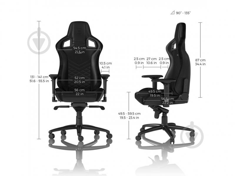 Кресло игровое Noblechairs EPIC Gaming Black Edition черный - фото 8