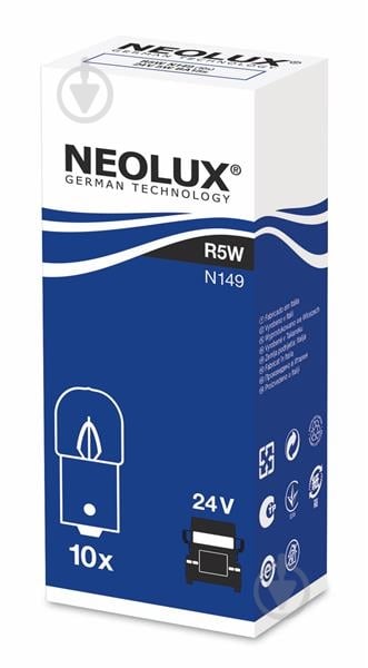 Автолампа розжарювання Neolux R5W 5 Вт 1 шт.(NEN149) - фото 2