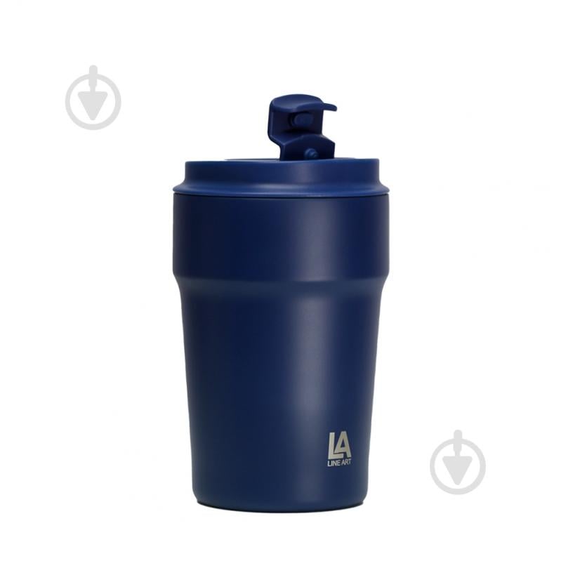 Термокружка Line Art Rhodes 380 мл темно-синяя - фото 3