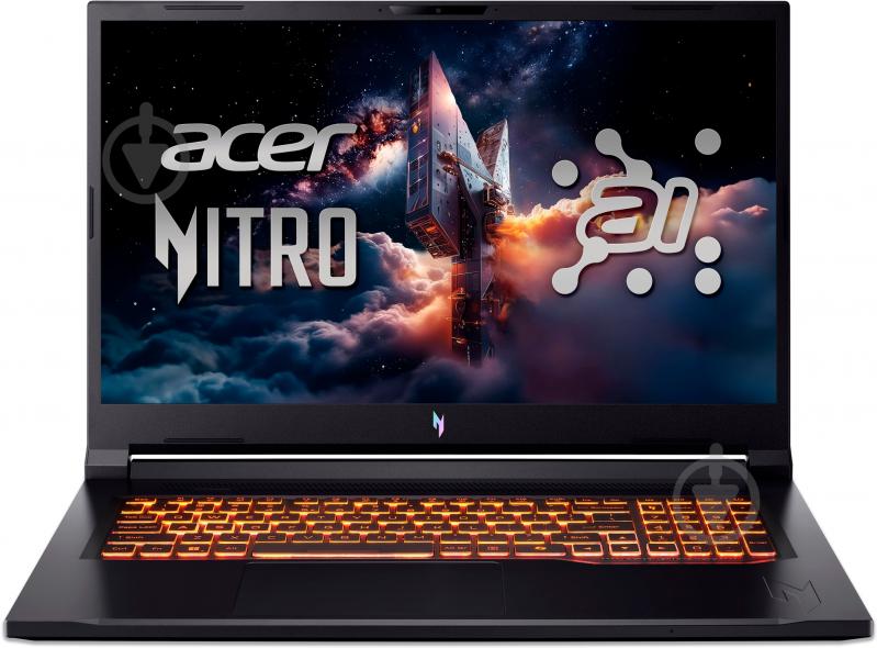 Ноутбук Acer Nitro V 17 AI ANV17-61-R3YH 17,3" (NH.QWKEU.002) obsidian black - фото 1 Ноутбук Acer Nitro V 17 AI ANV17-61-R3YH 17,3" (NH.QWKEU.002) obsidian black - фото 1