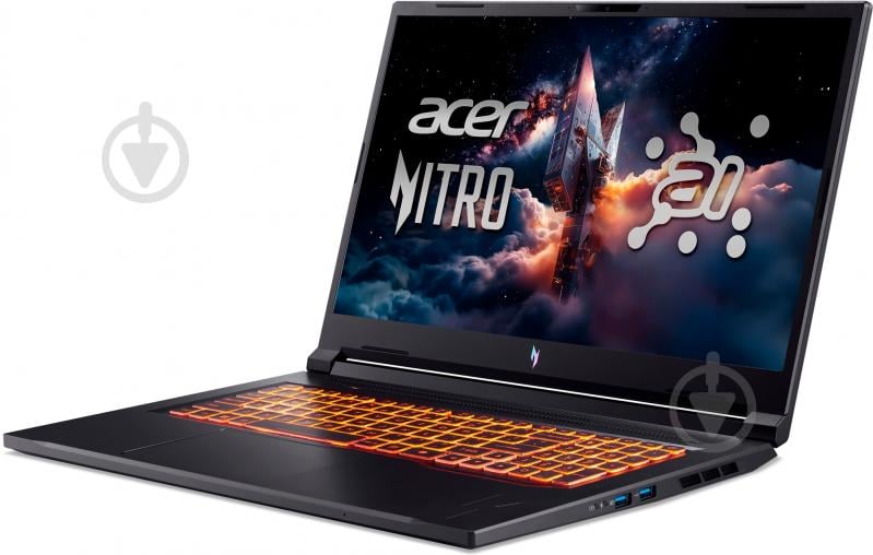 Ноутбук Acer Nitro V 17 AI ANV17-61-R3YH 17,3" (NH.QWKEU.002) obsidian black - фото 2 Ноутбук Acer Nitro V 17 AI ANV17-61-R3YH 17,3" (NH.QWKEU.002) obsidian black - фото 2