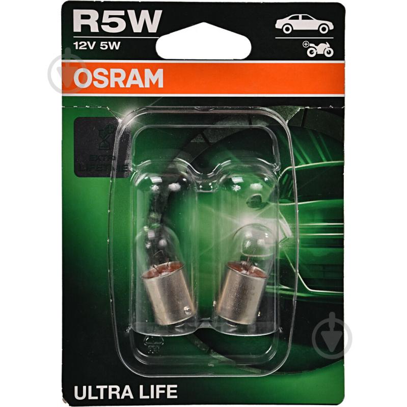 Автолампа розжарювання Osram Ultra Life R5W 5 Вт 2 шт.(5007ult02b) - фото 1