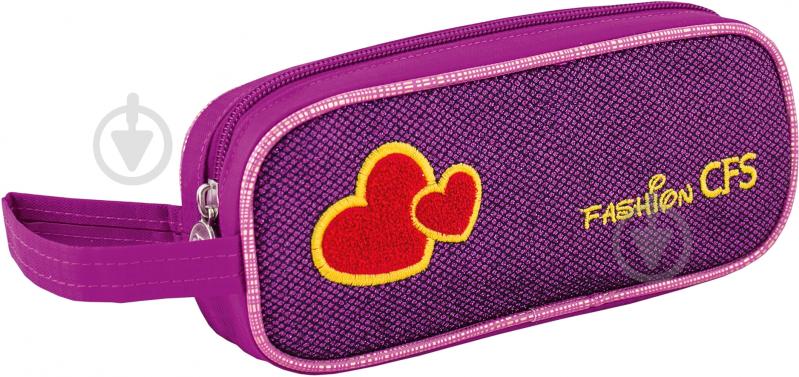 Пенал школьный Hearts CF85589 Cool For School фиолетовый - фото 1