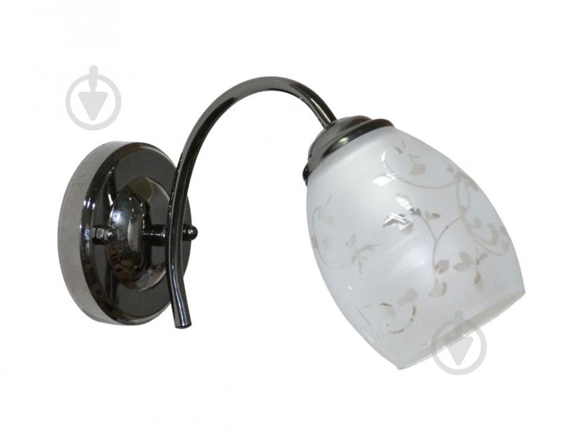 Бра Геотон C296-1А 1x60 Вт E27 черный хром 48809 - фото 1