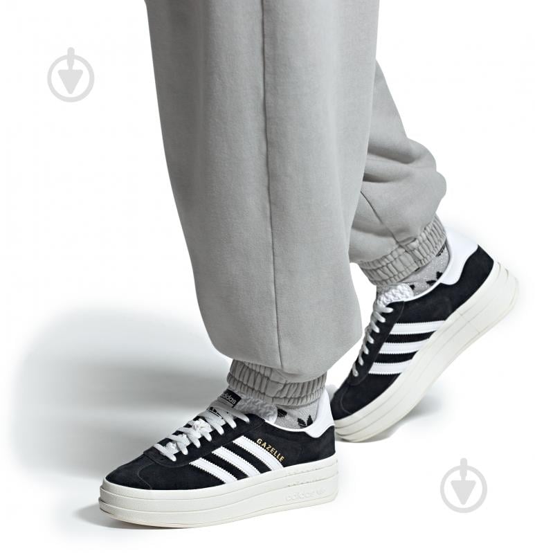 Кроссовки женские демисезонные Adidas GAZELLE BOLD W HQ6912 р.40 черные - фото 10