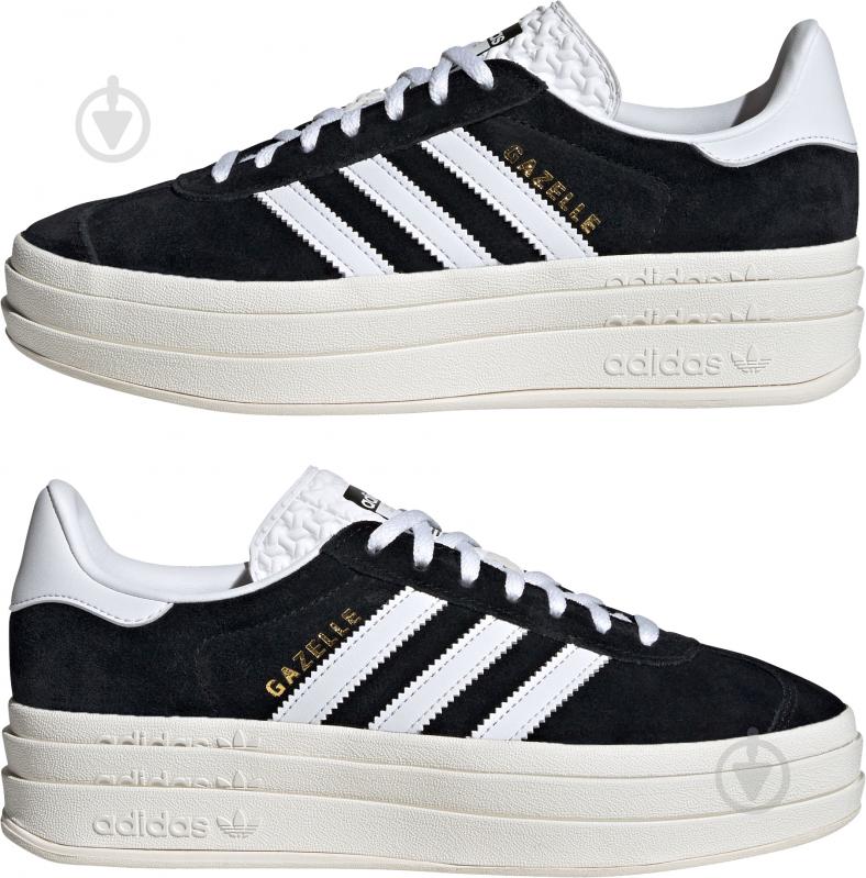 Кроссовки женские демисезонные Adidas GAZELLE BOLD W HQ6912 р.40 черные - фото 5